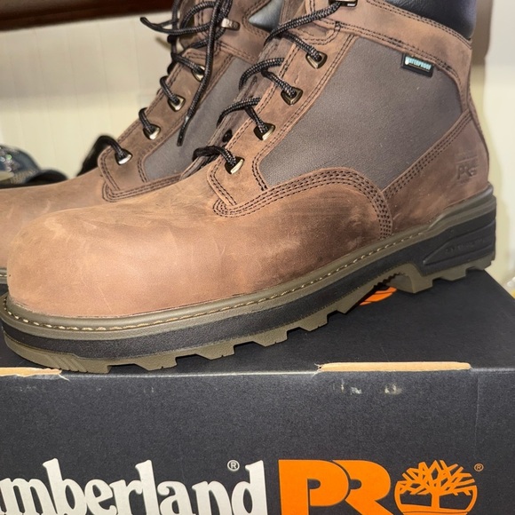 Timberland PRO Other - Timberland PRO Men’s Steel Toe Work Boots Brown Leather Size 12 Waterproof